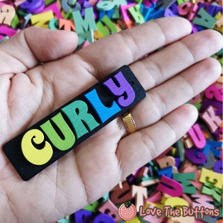 Curly Wooden Letter pack of 100pcs
