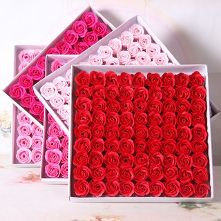 2018 New Rose Soap Flower 81pcs Without Base Bare Flower Head ，Holiday Gifts