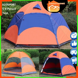 EcoSport Double Layer Hexagonal Camping Tent (5-8 Person)