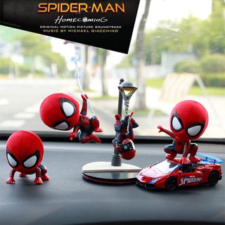 Car Spiderman Shake Head Toy Resin Magnet Auto Dashboard Decoration Gift (1)