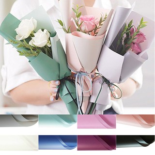 58x58cm Translucent Flowers Wrapping Paper Sheet Gift Packaging Floral Bouquet 20pcs
