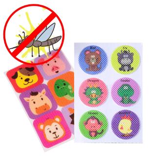 6pcs/set cartoon Repellent Stickers Patches baby adult mosquito stickers