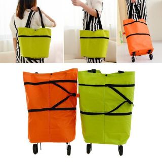 LH-17 Good Quality 2 Ways Foldable Roller Shopping Bag