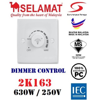 SELAMAT 2K163 Dimmer Control Switch Socket - 630W (1)
