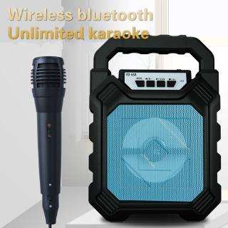 Family Fun Outdoor Portable Wireless Bluetooth Speaker Karaoke Can Be Plugged Into The TF Card Support Mic Bluetooth Speaker