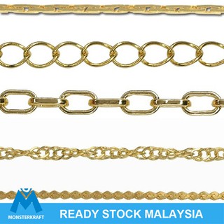 Chains, Gold-Plated Brass Chain, Gold Chain