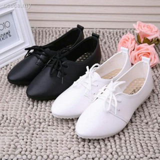 Super soft leather texture waterproof lace shoes