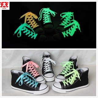 1Pair Canvas Shoe Laces 47'' Luminous Glow In The Dark Strings Shoelace