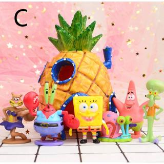 Spongebob Squarepants Sent A Model Pineapple House Toy Cake Decoration Gift