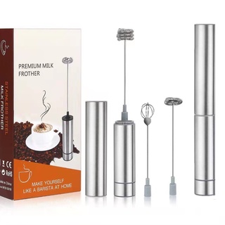 Portable Electric Milk Frother, Handheld foamer, Wireless Household Cream Whisk/Travel Coffee Mixer with dust cover