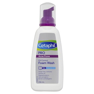 🌟 Cetaphil PRO Acne Prone Oil Control Foam Wash 236ml / Oily Skin Oil Removing Foam Wash 237ml