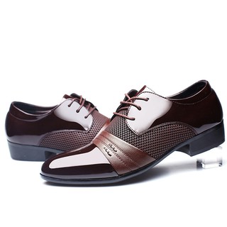 Men's Business Formal Patent Leather Shoes