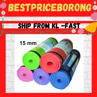 Fitness High Quality 15mm Yoga Mat Thick Non-Slip Yoga Mat Exercise Fitness