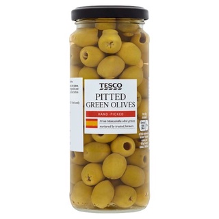 TESCO Pitted Green Olive 340gm