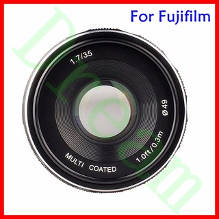 Meike 35mm f1.7 Prime Fixed Manual Focus Lens for Fujifilm X Mount Mirrorless