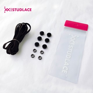 [STUDLACE] [BLACK] Knotless shoelace *made in Korea*