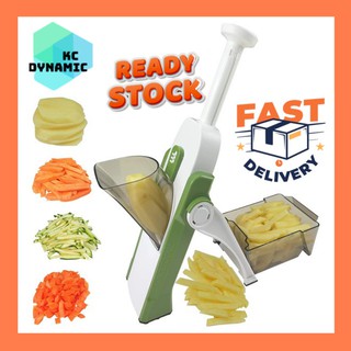 SAFE SLICE MANDOLINE Vegetables Meal Prep with Thickness Adjuster/Slap Chop Garlic Triturator Food Chopper Vegetable