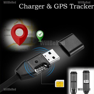 WillBeRed 2In1 Car Chargers GPS Tracker Cable Real Time GSM/GPRS Tracking for IOS/Android