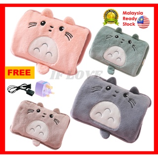 [FAST SHIP] Portable Ball Eye Totoro Hot Water Bag Warm Water Bag Period Hot Water Bag Electric Hot Bag for Period Pain