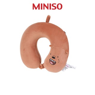 MINISO We Bare Bears- Memory Foam U-shaped Pillow Grizz 6941501514242