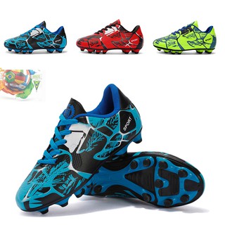 EU Size 31-43 Children/Adult Football Shoes Outdoor FG Soccer Shoes Kasut Bola Sepak