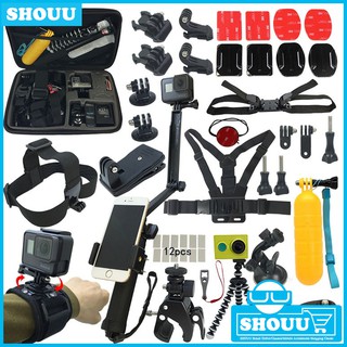 62 in 1 For GoPro Hero9 Hero8 Hero7 HERO6 Hero5/4 Camera Accessories Set Kit XiaoMi Yi Combination accessories