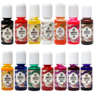 14PCS 10g Bottles Epoxy UV Resin Coloring Dye Colorant Pigment Mix Color DIY Kit