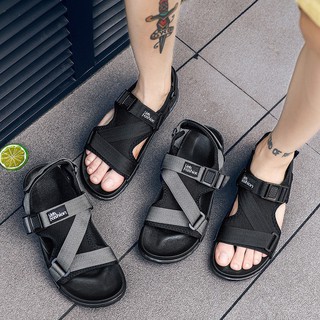Ready Stock👠Boys sandals Harajuku ulzzang korean fashion men fashion beach shoes Light Canvas Sandals Plus size 36-46