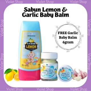 GARLIC BABY BALM + SABUN LEMON [FREE Trial Garlic Baby Balm 6gram] | BALM BAWANG PUTIH | BALM BABY BATUK