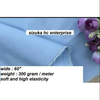 Jeans per meter streching blue soft/pink/white colour 300gram/meter