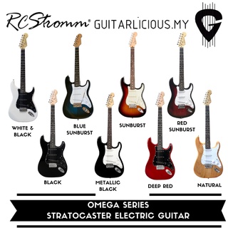 Stratocaster Electric Guitar with Tremolo Omega L-G1 RCStromm Gamma 6 tali gitar elektrik tremolo beginner package set