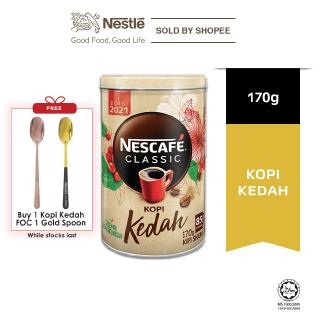Nescafe Kopi Kedah Tin (170g) Free Golden Spoon