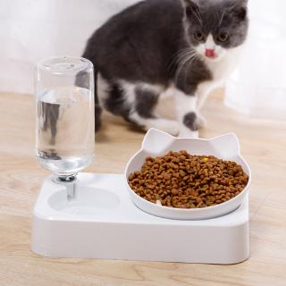 💖CoCo Pet Bowl Cat Bowl Creative Tilt Neck Guard with Kettle Puppy Bowl Cat Bowl
