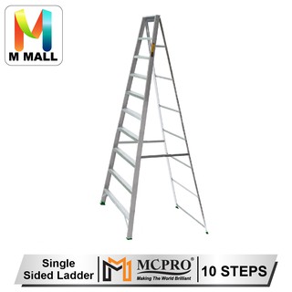 MCPRO Aluminium Single Sided Ladder 10 Steps Tangga