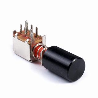 Ready stock* 1pcs,Push Switch A03 6-Pin Off/On Self-locking Latching Switch with Black cap