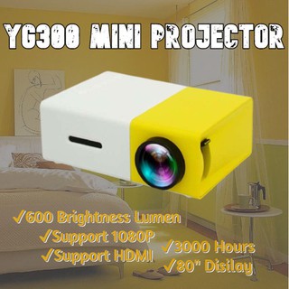 [ Today Offer ] YG-300 Home Projector Portable Mini Mini Family LED Children Projector