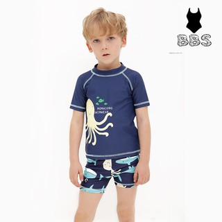 Children's Swimsuit Cartoon Boy Beach Swimwear Sunscreen Quick Dry