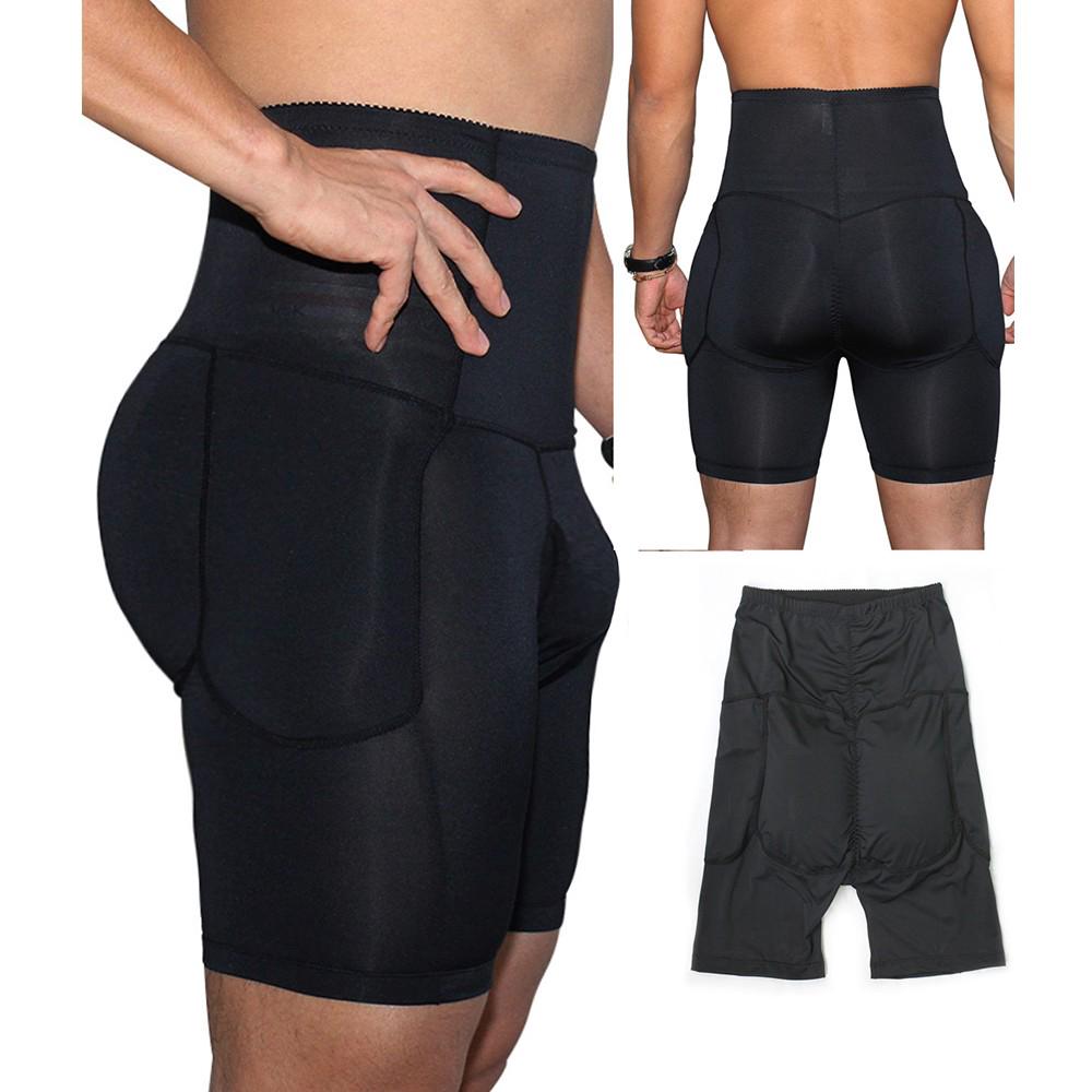 Mens Compression Butt Lifter High-waisted Padded Shapewear