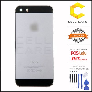 CellCare Compatible For IPHON 5S Back Battery Cover Housing Casing Middle Frame Bezel Replacement Part