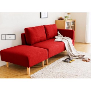 Lazzo 123 Design 2 Seater Canvas Sofa With Stool 拉索123设计2座位布艺沙发带凳子