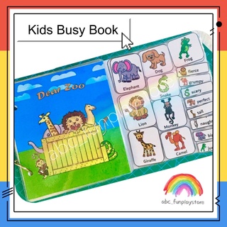 DIY Busy Book Quiet Book Baby Kids | Montessori Interactive Toy Learning Busy Book (Dear Zoo) | Alat Belajar Budak