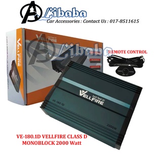 VE-180.1D VELLFIRE 2000w Monoblock Class AB POWER Amplifier