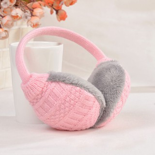 Muffs New Adult Warm Knitted Gift Earmuffs Ear Cover Washable Removable