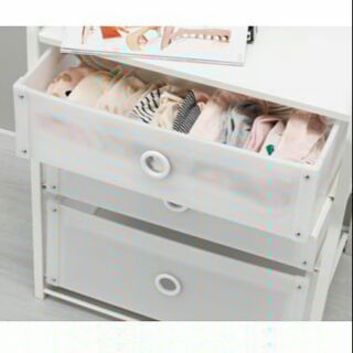 🔥READY STOCK🔥 1KEALOTE Chest of 3 drawers, white,55x62 cm