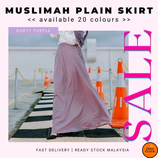 Skirt Labuh Muslimah Kembang Tak Jarang Plain Skirt Flowy Chiffon Full Lining Maxi Skirt Flare Chifon Long Skirts A Cut