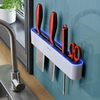 Wall-mounted knife holder knife holder shelf kitchen supplies punch-free kitchen knife rack rack household tool rack sto