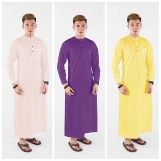💙Giojo Plain Jubah B2 (Saiz S-10XL) 10Colour . Muslimin Wear . PlusSize . Jubah Umrah Haji . Men Clothing . Men Jubah