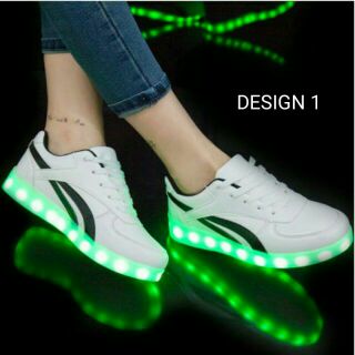 LED Light Shoes with USB Charging (with switch)