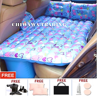 FULL SET Inflatable Car Bed Car Sofa Tilam Angin kereta Air Mattress for Backseat + 2 Pillows + Air Pump
