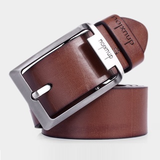 Alimoo Fashion Pin Buckle Genuine Leather Cowhide Men Belt